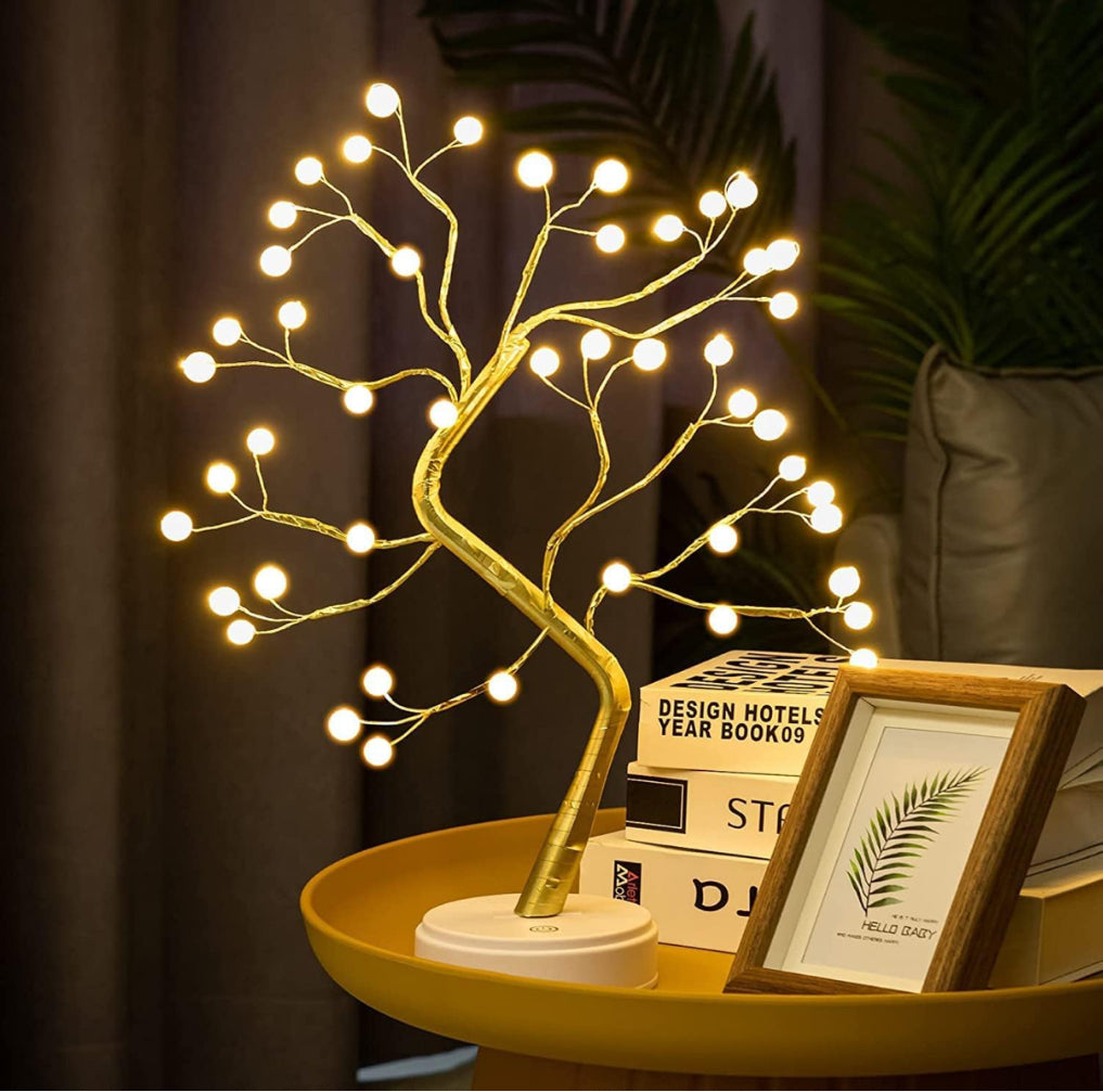 Decorative LED Tree Lamp Table top,Fairy Lights Spirit Tree, Bonsai Tree Light, Decoration for Room,Wedding,Bedroom,Gifts (36 LED Pearl)