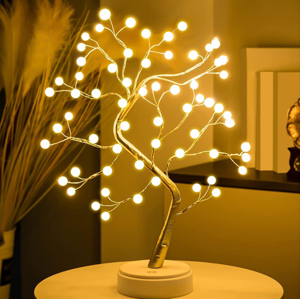 Decorative LED Tree Lamp Table top,Fairy Lights Spirit Tree, Bonsai Tree Light, Decoration for Room,Wedding,Bedroom,Gifts (36 LED Pearl)
